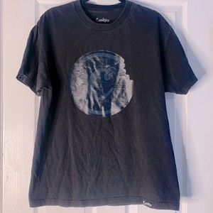 Cookies Big Center Logo Graphic T-Shirt Black Short Sleeve Size Large